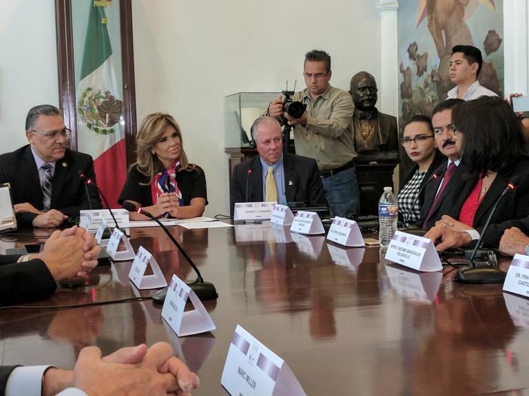 President Robbins meets with Governor of Sonora, Claudia Pavlovich and members of her administration President Robbins meets with Governor of Sonora, Claudia Pavlovich and members of her administration