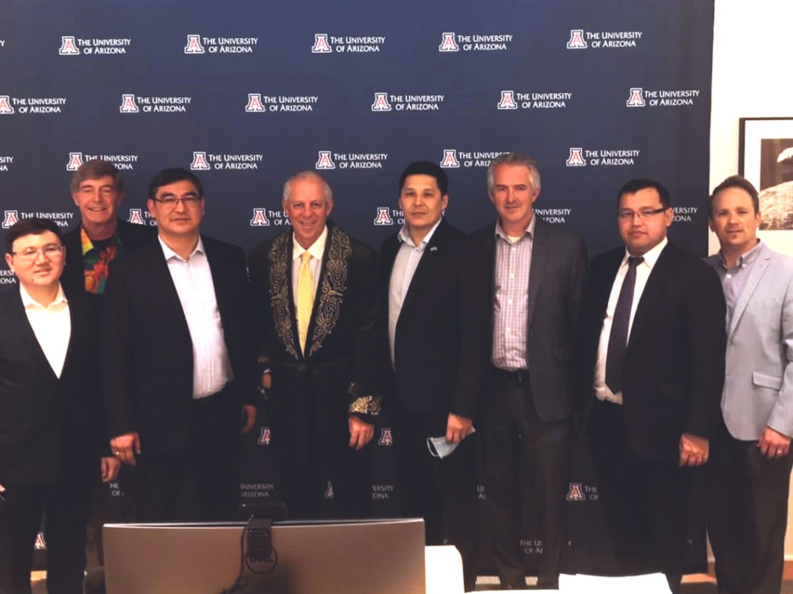 Kazakhstan delegation in a November 5 meeting with University of Arizona leadership