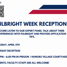Fulbright week reception