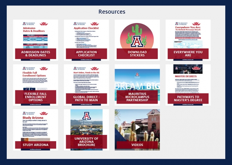 Virtual World Tour screenshot of resources Virtual World Tour screenshot of resources