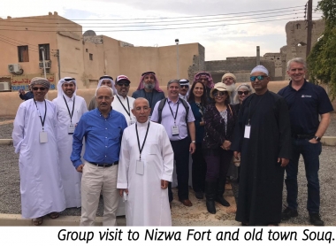 Group visit to Nizwa Fort and old town Souq. Group visit to Nizwa Fort and old town Souq.