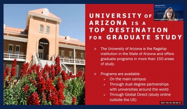 Presentation UArizona is a Top Destination for Grad Students Presentation UArizona is a Top Destination for Grad Students
