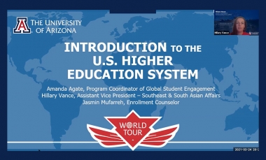 Intro slide from presentation "Introduction to US Higher Education System" Intro slide from presentation "Introduction to US Higher Education System"